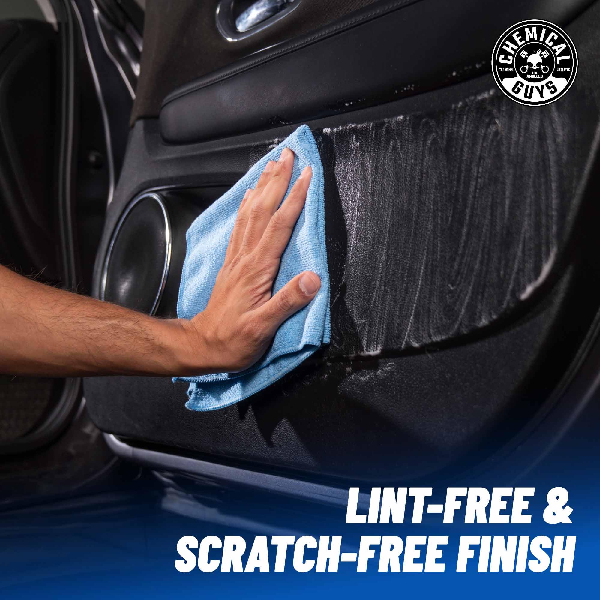 Chemical Guys Workhorse Professional MICBLUE03 Microfiber Towel, Blue (Safe for Car Wash, Home Cleaning & Pet Drying Cloths) 16" x 16", Pack of 3