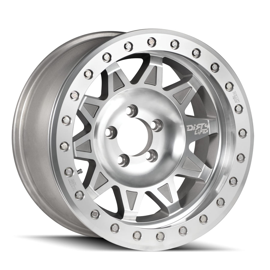 MACHINED BEADLOCK Dirty Life ROADKILL Wheel with Alloy Steel (14 x 7. inches /0 x 79 mm, 13 mm Offset)