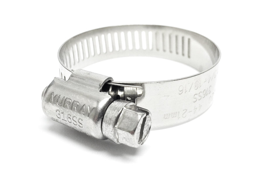 Shields Sierra 18-710-28-2 Worm Gear Hose Clamp 1-5/16" to 2-1/4", Marine Grade, SAE 028, Individually Packaged