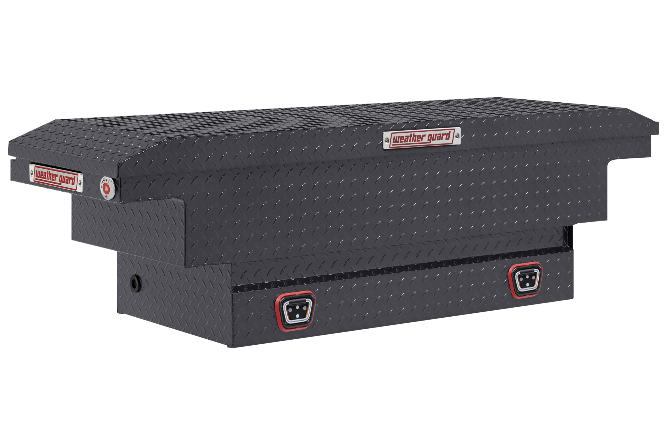 Weather Guard Saddle Box Model 131-6-04, Aluminum, Mid-Size Low Profile, Gunmetal Gray, 8.0 cu ft