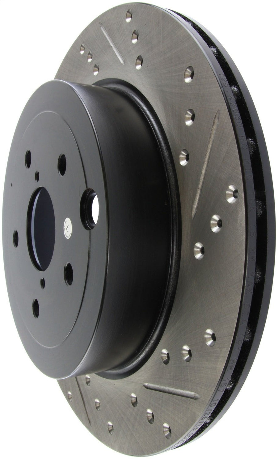 Rear Left StopTech 127.47030L Drilled and Slotted Automotive Replacement Disc Brake Rotor Fits Select 2008-2014 Subaru Impreza, 2013-2018 Subaru WRX STI