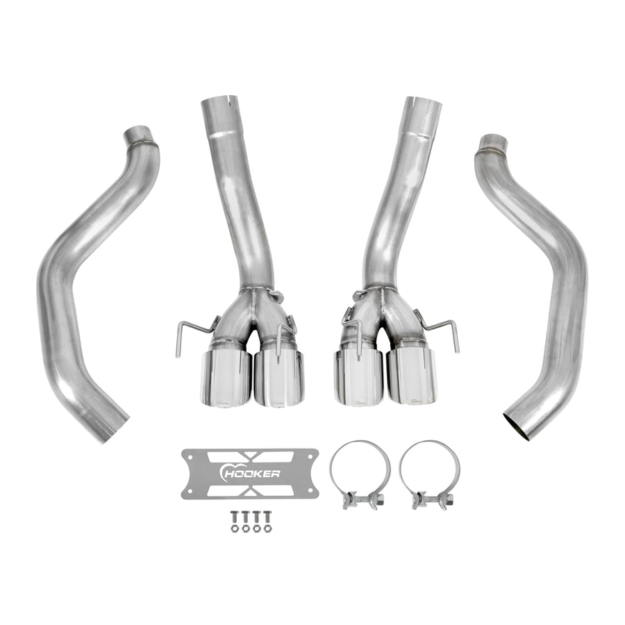 Axle-Back Hooker Blackheart 70401316-RHKR Exhaust w/o mufflers
