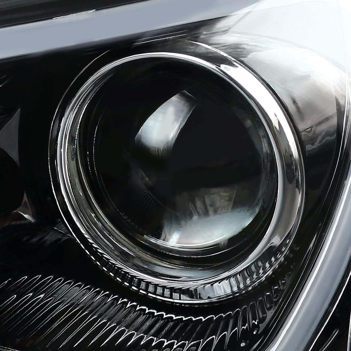 Jet Black SPEC-D TUNING Projector Headlights w/LED Signal Bar Compatible with 2013-16 Scion FR-S with Factory Halogen Headlight Models