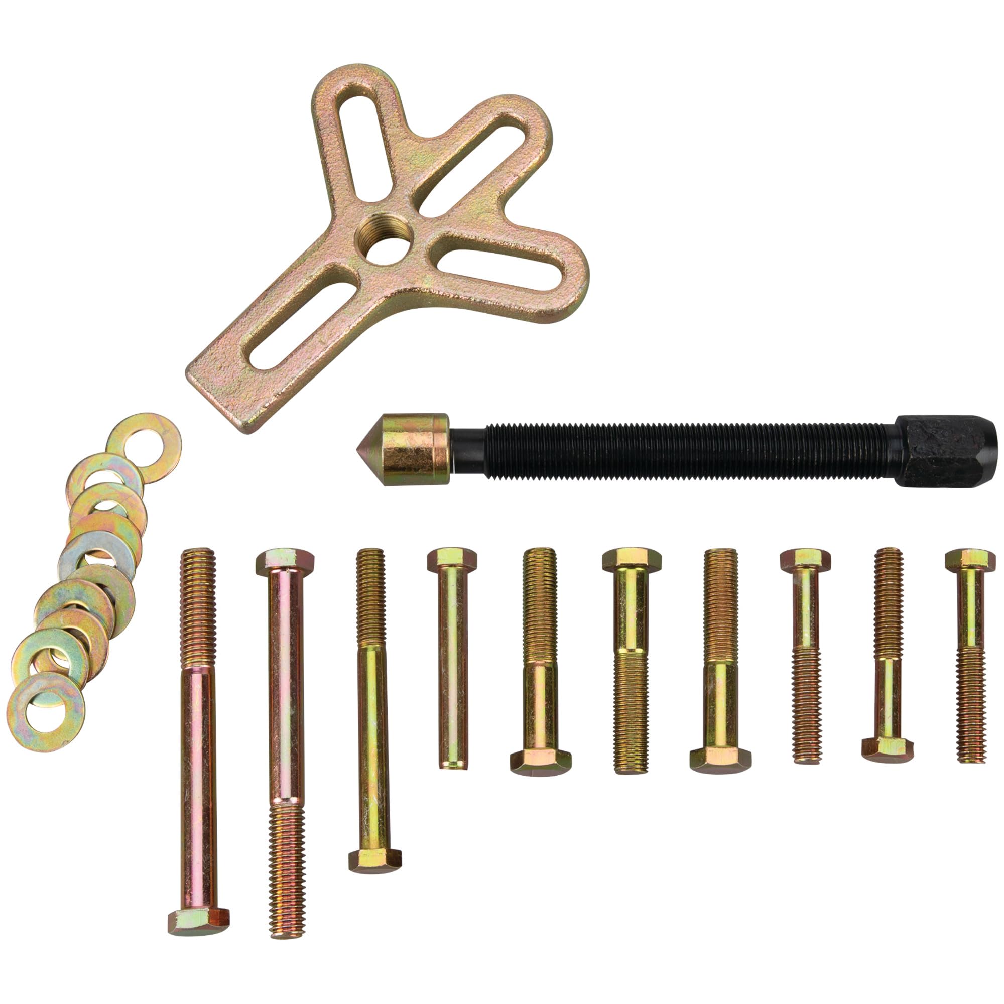 13-Piece Performance Tool Harmonic Balancer Puller - Essential Automotive Tool for Precise Engine Tuning and Maintenance