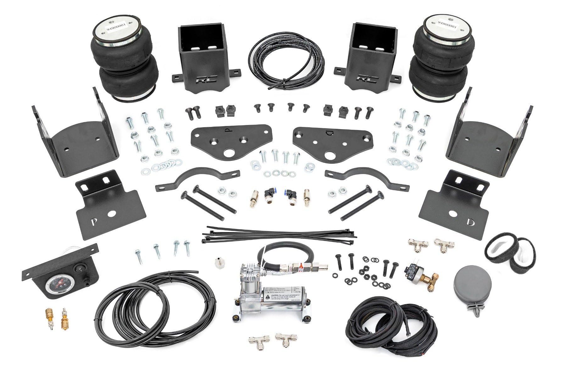 Air Spring Kit Rough Country w/Compressor for 17-22 F-250/F-350 | 3-6" - 10021C