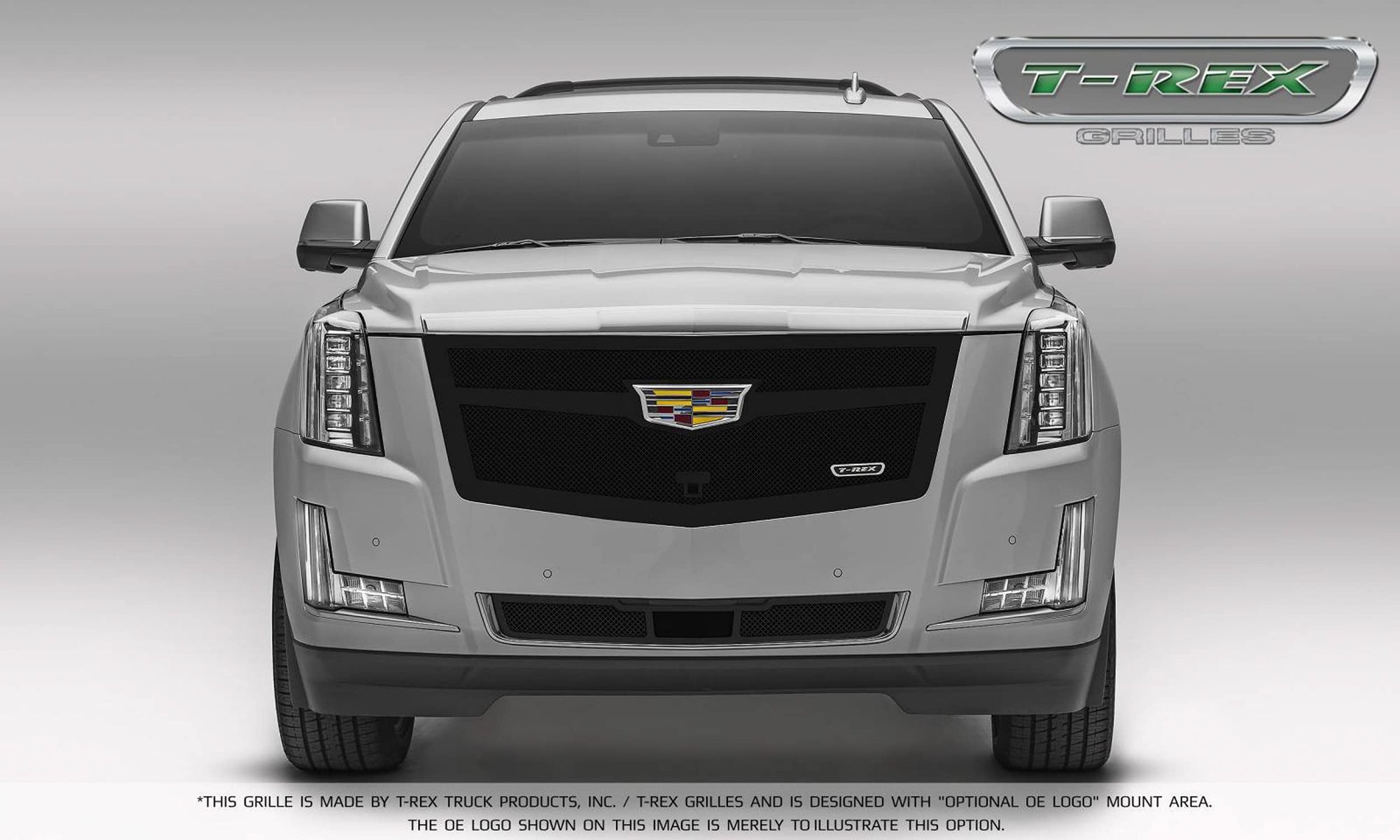 2015 Escalade T-Rex Grilles Upper Class Bumper Grille, Black, 1 Pc, Replacement - PN #52183