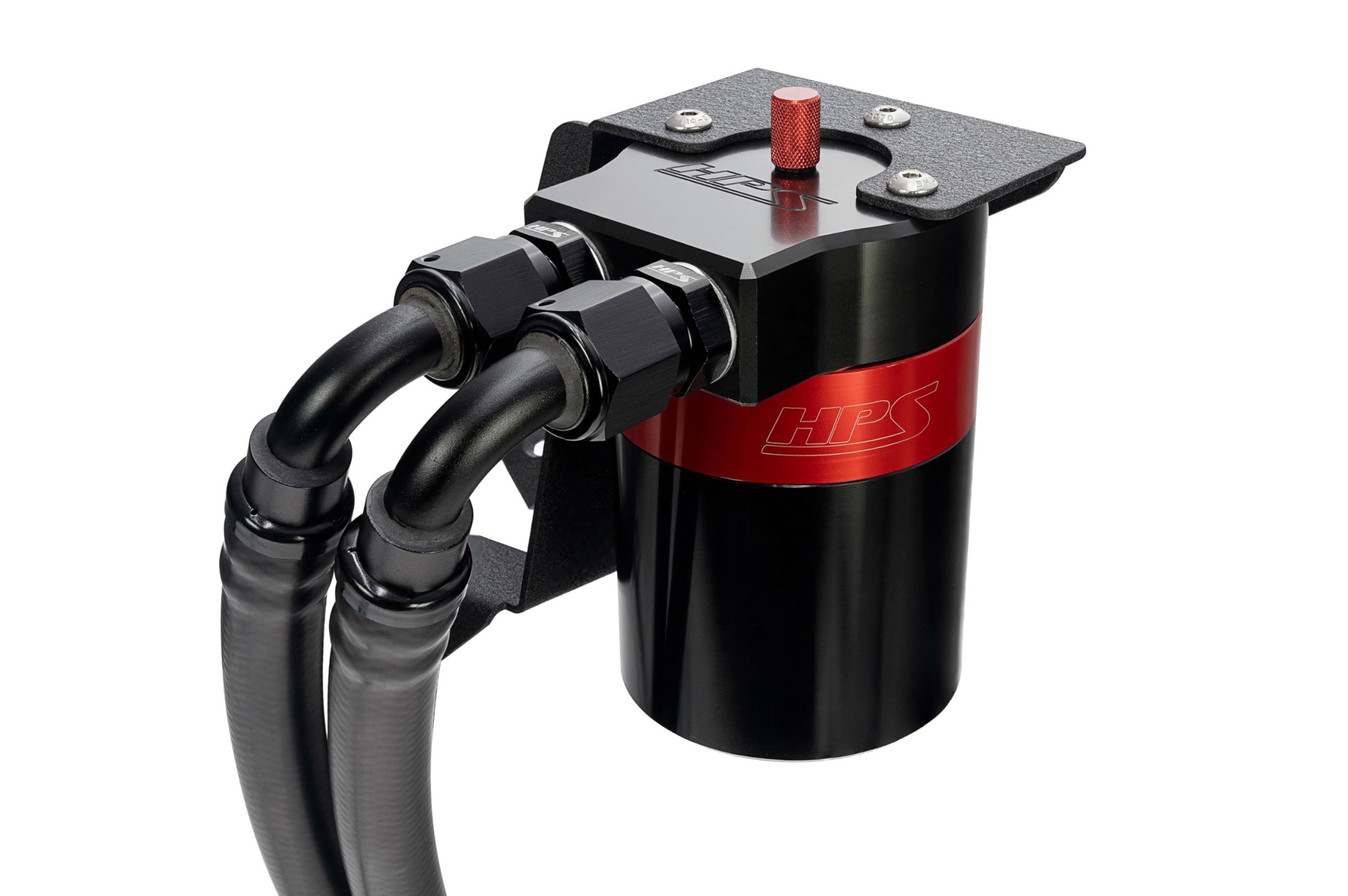 Black Aluminum HPS Oil Catch Can Kit Compatible for 2010-2023 Lexus GX460 4.6L V8, 860-005
