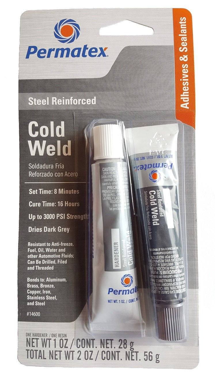 1 Oz Permatex 14600 Cold Weld Bonding Compound 2 Count