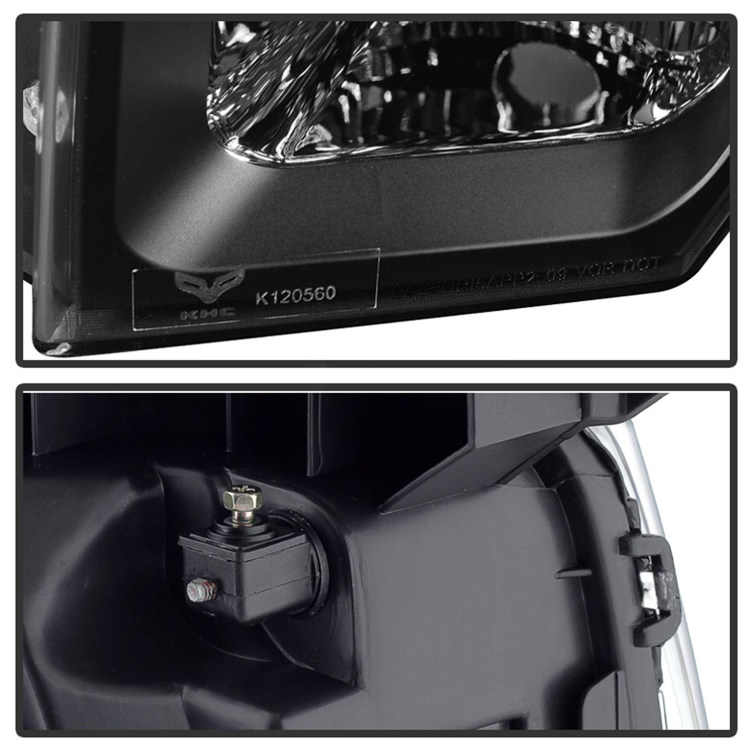 Ford LED Halo Xtune PRO-JH-FF15009-CFB-BK Projector Headlight