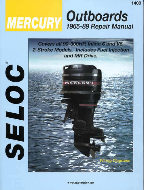 Sierra International Manual Seloc 18-01408 Mercury Outboards Repair 1965-1989 90-300 HP Inline 6 & V6 2 Stroke Model Includes Fuel Injection & Mr Drive