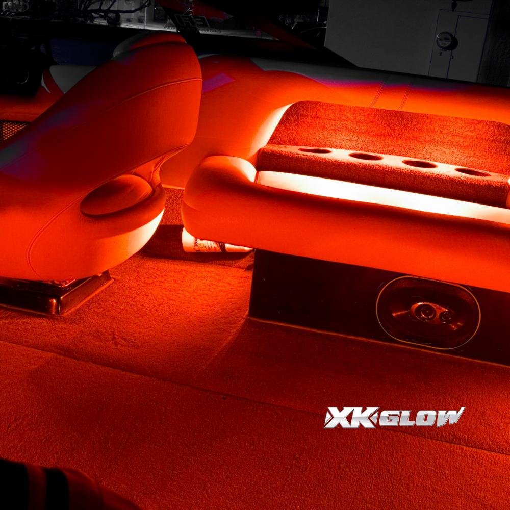 XKGLOW 4X 36 Strips + 4x10 Flex Strips2 Million Color LED Accent Light Marine/Boat Kit XK074011
