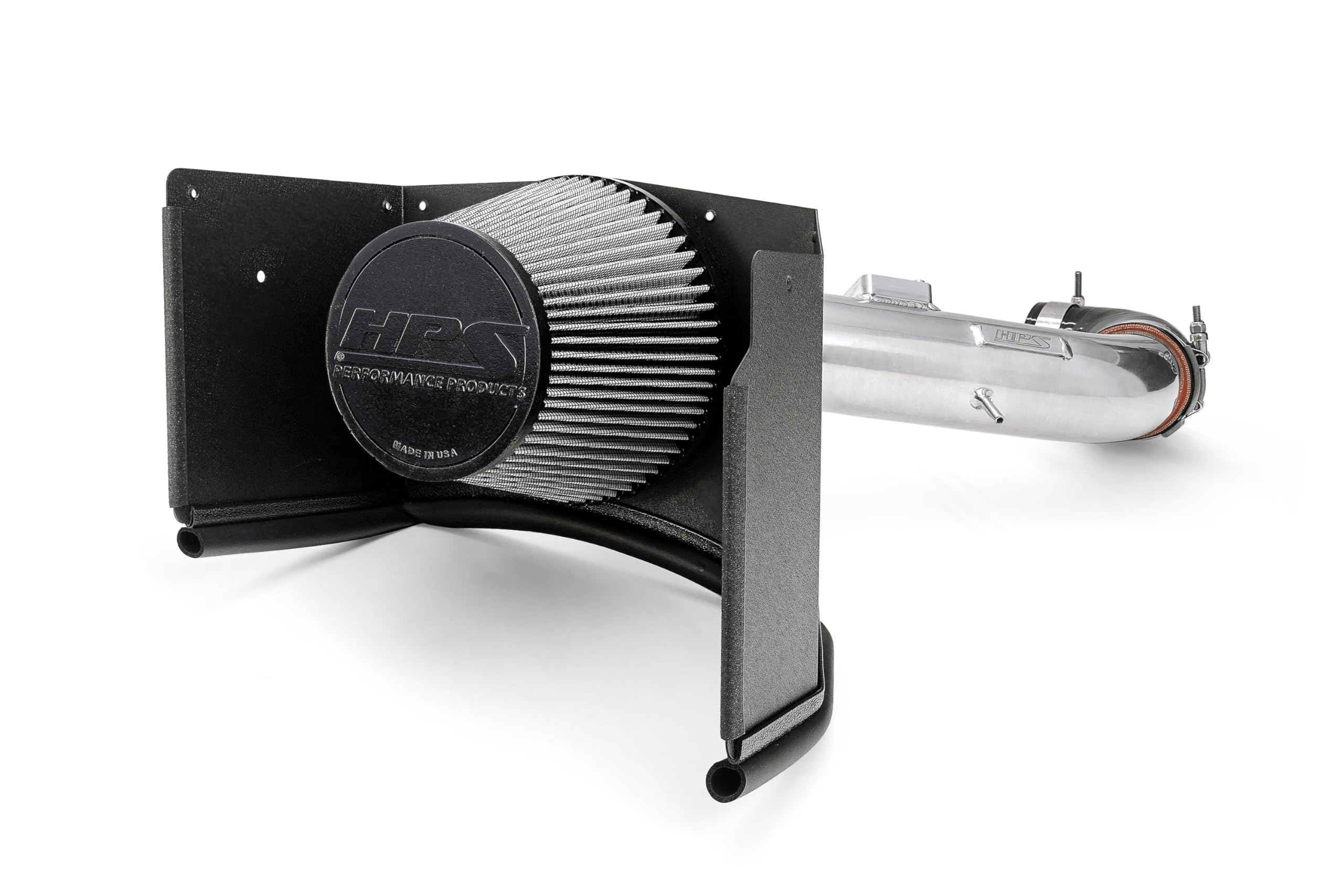 HPS Air Intake Kit Polished with Heat Shield Cool Ram Compatible for 2005-2009 Lexus GX470 Toyota 4Runner 4.7L V8 VVT-i, 827-730P