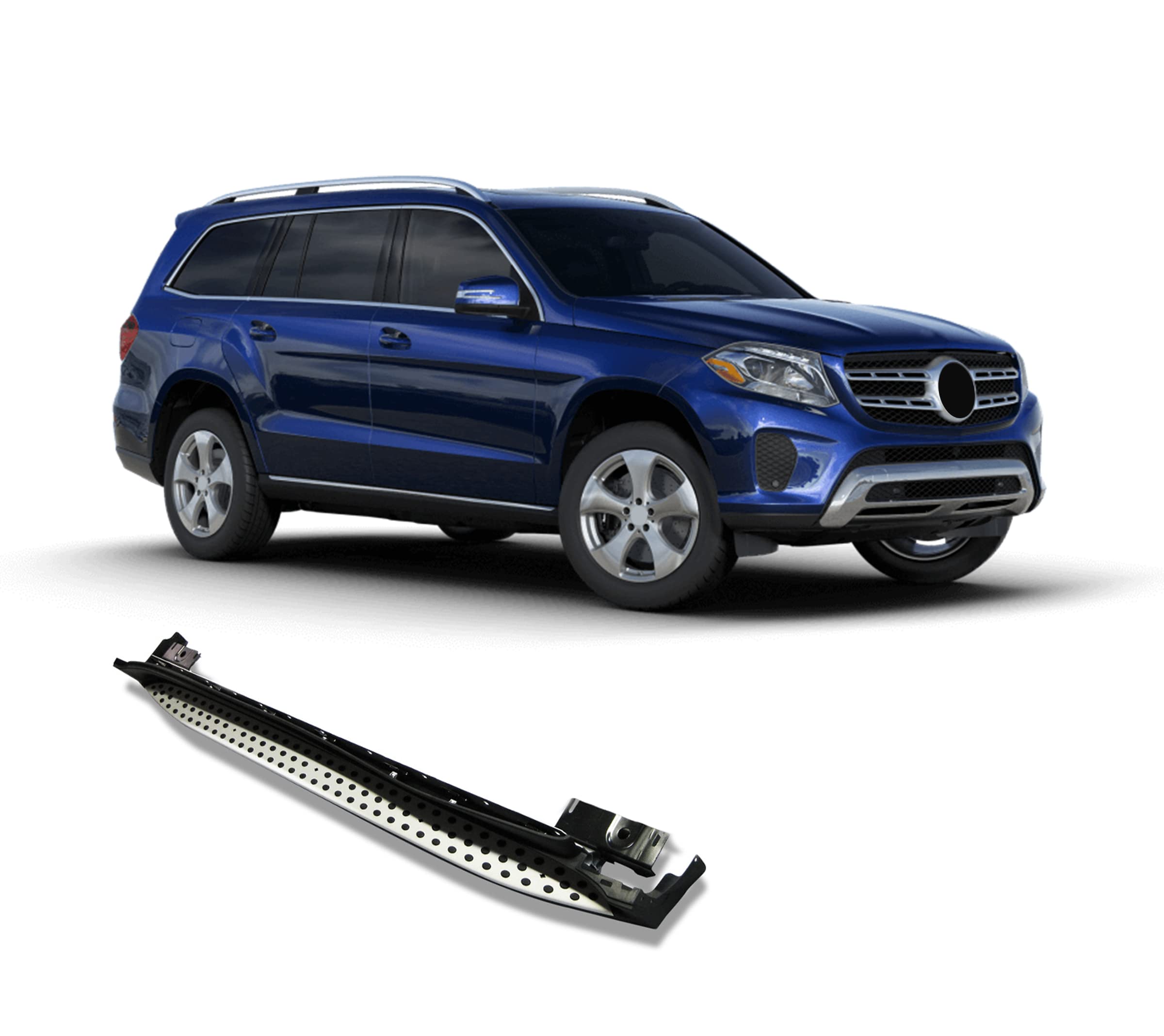 OEM Black Horse Replica Running Boards Compatible with 2018-2020-Benz GLC350e/2018-2020 -Benz GLC63 AMG/2017-2018-Benz GLC300/2017-2020-Benz GLC300/17-20-Benz GLC43 AMG/18-20-Benz GLC63 AMG S-RMWX253