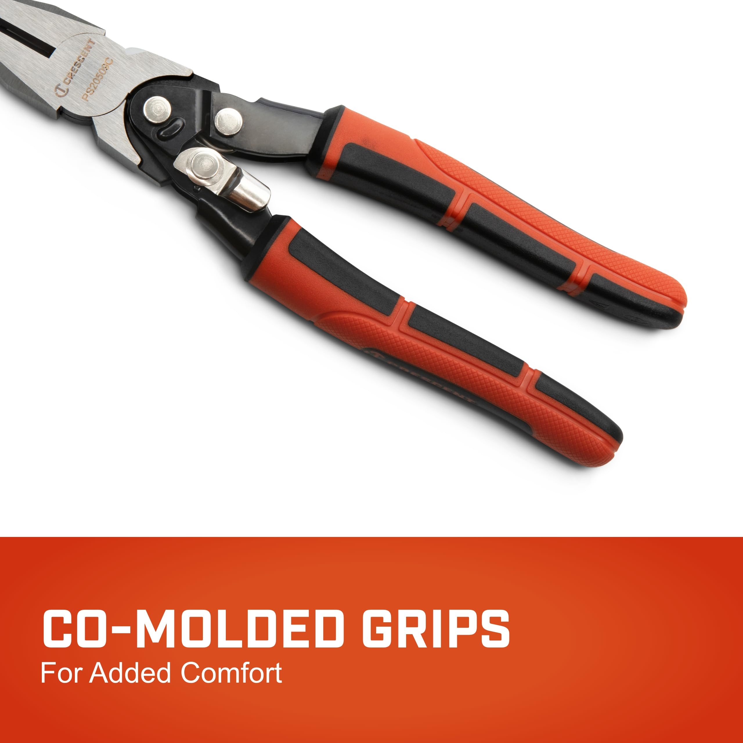 8" Crescent Pro Series Dual Material Lineman's Compound Action Cutting Pliers - PS20509C