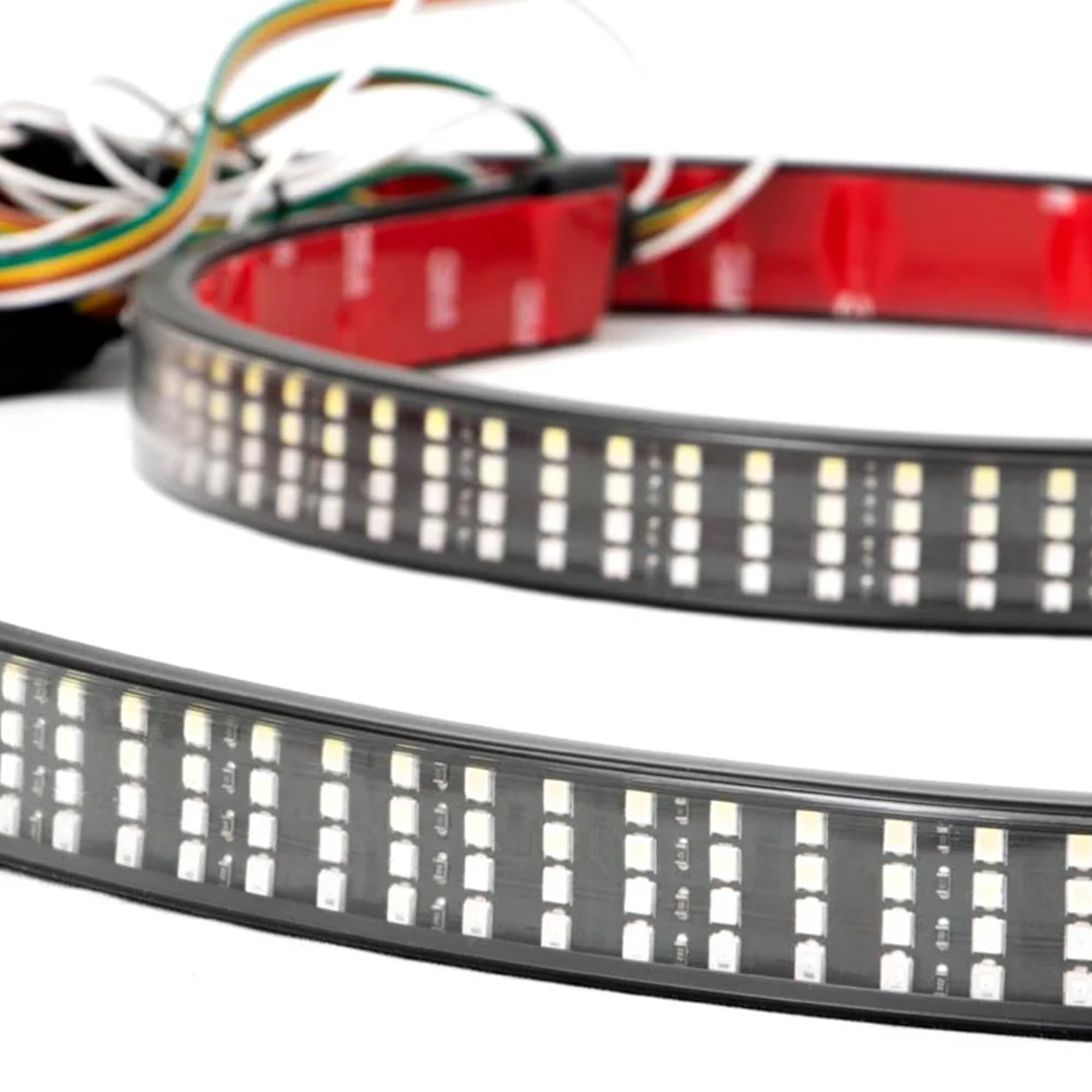 60" Rough Country LED Quad-Row Multi-Function Tailgate Light Strip - 78860, Black