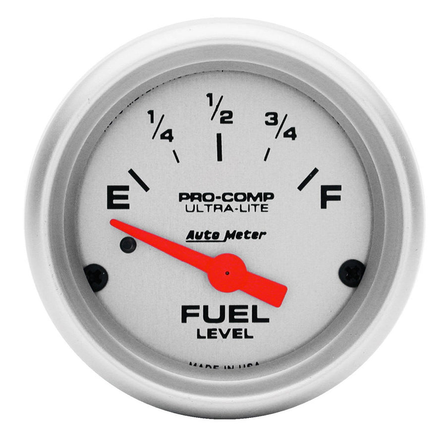 Auto Meter Ultra-Lite 4314 Electric Fuel Level Gauge, 2 1/16" - Short Sweep/Electric
