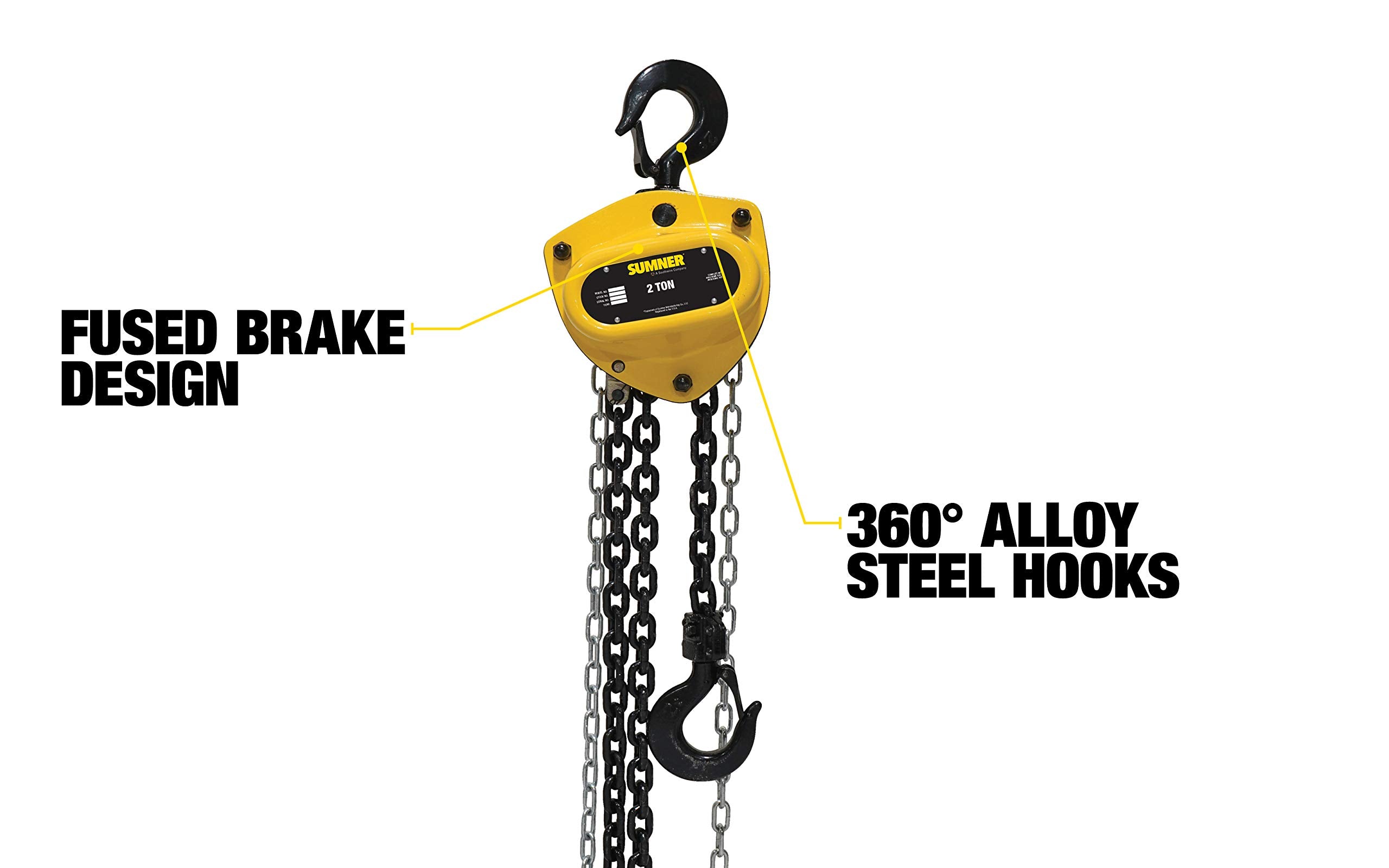 SUMNER Southwire 2 Ton Chain Hoist with 20 ft. Chain Fall