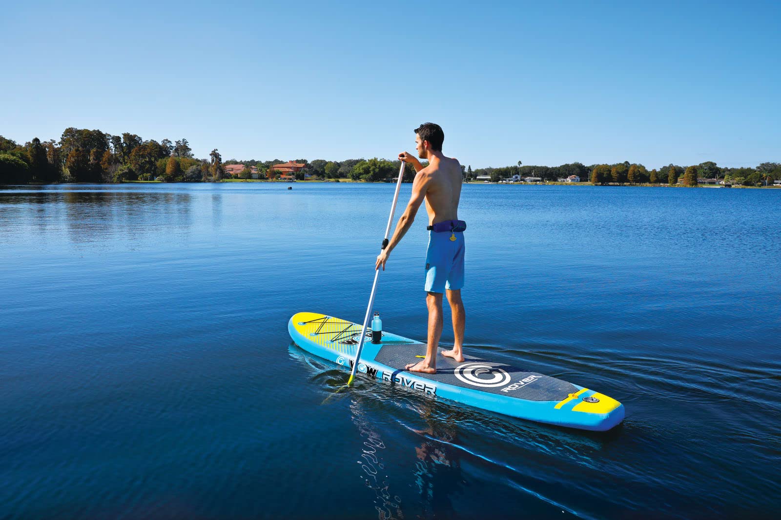 Rover Paddleboard - WOW Sports - Inflatable Paddleboard with Pump & Carrying Case - Perfect Lake Accessory