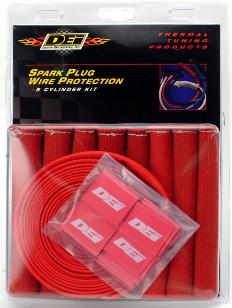 Protect-A-Boot and Wire Design Engineering 010722 Red 8-Cylinder Kit for Spark Plug Boot and Wire Protection