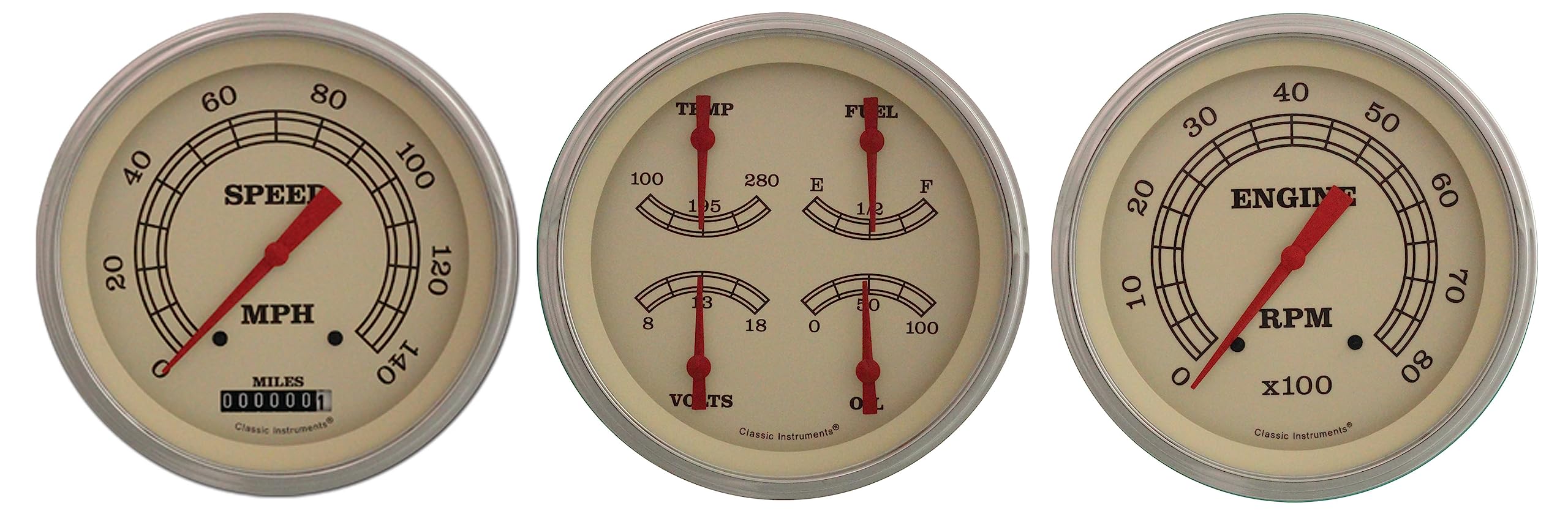 5IN VT53SLC SPEED, 5IN QUAD, 5IN TACH-GM VINTAGE