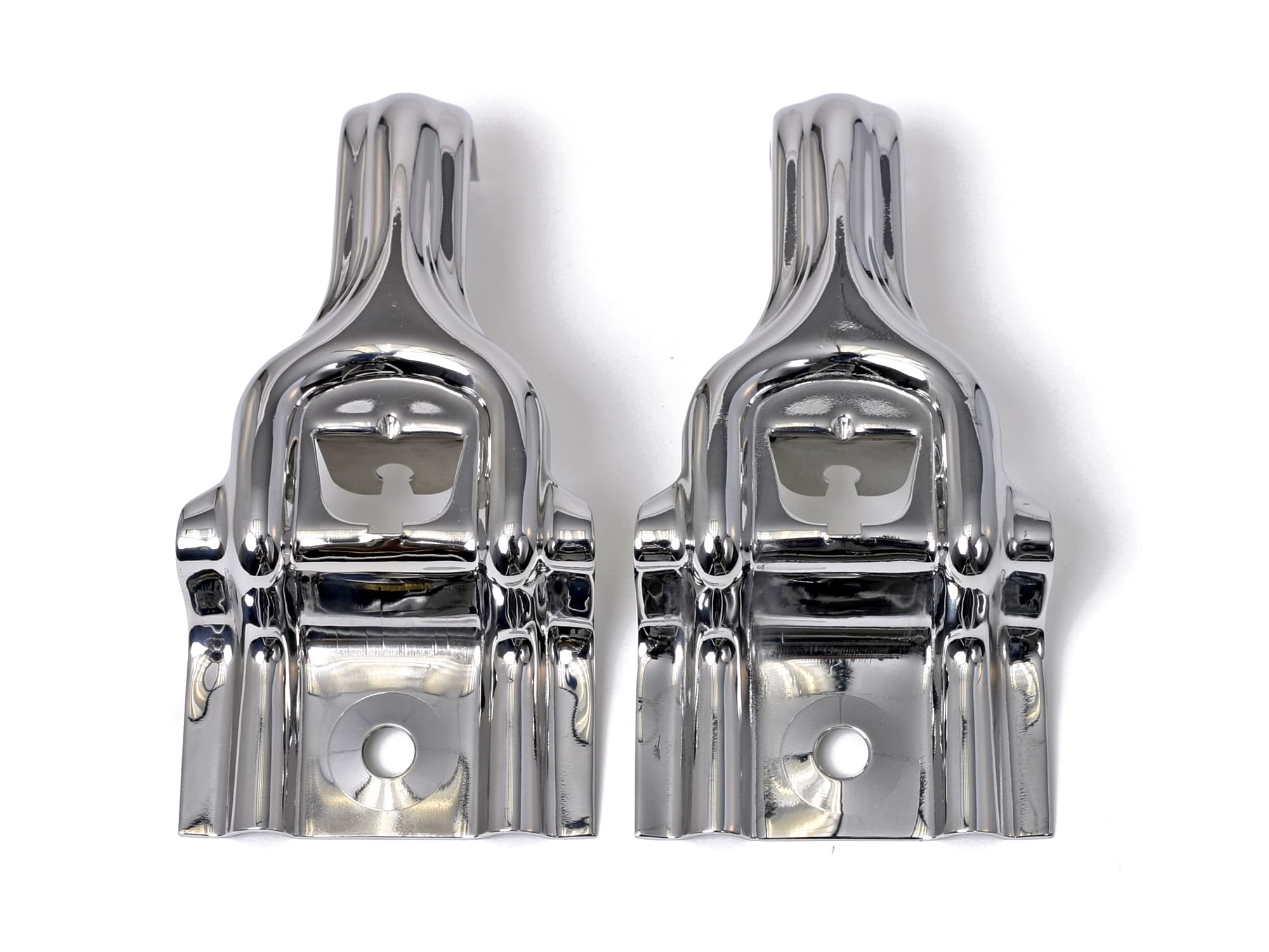 Upper Radiator Brackets Drake Muscle Cars E7SZ-8A193-S Polished Stainless Pair