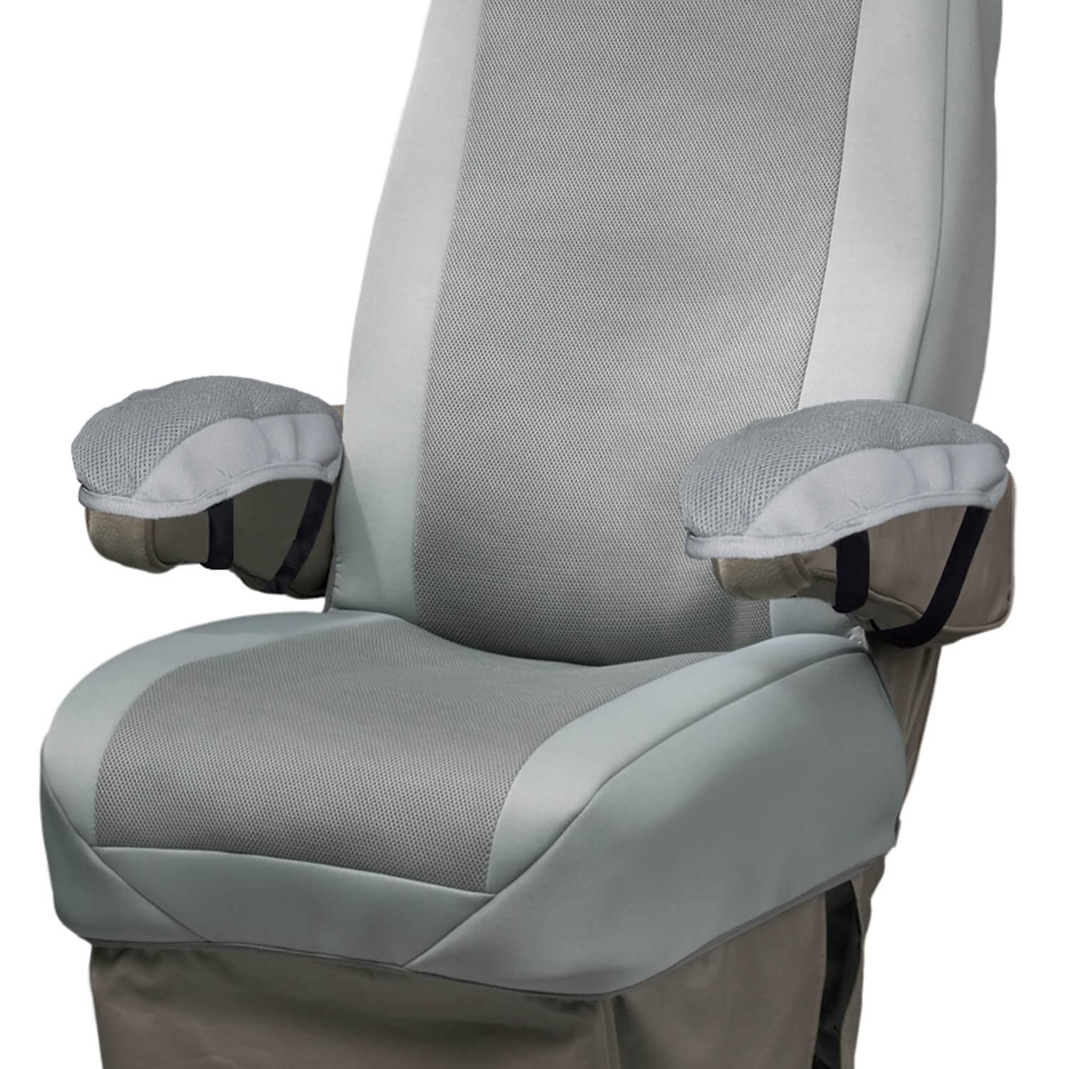 Covercraft Universal Seat Glove Seat Cover for RVs and Vans, Single Bucket Seat (Gray/Gray)