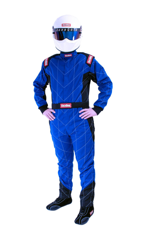 Chevron-1 RaceQuip® Driving Suit - SFI 3.2A/1 - Blue - XL