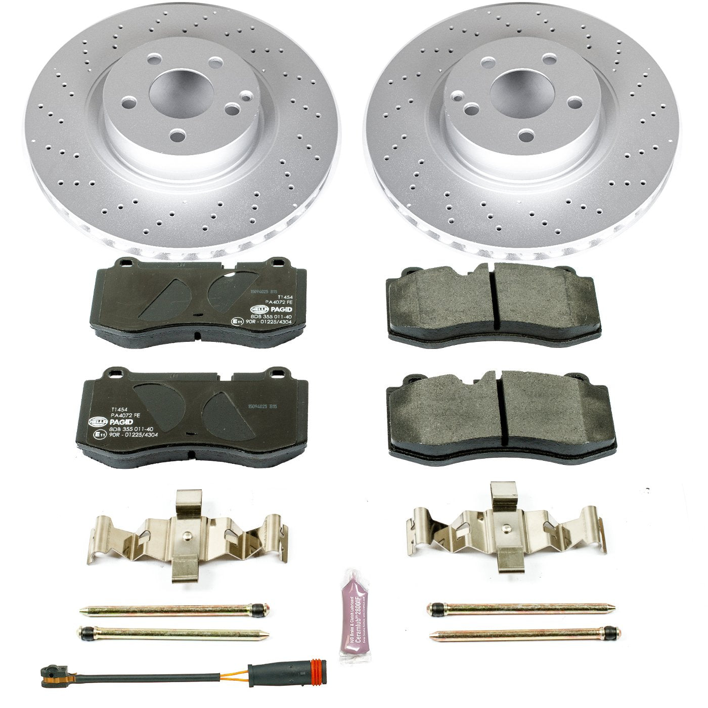 Power Stop ESK6231 Euro-Stop Front Brake Kit For Mercedes-Benz CL550 2007-2008, Mercedes-Benz S400 2010-2013, Mercedes-Benz S550 2007-2011 [Model Specific]
