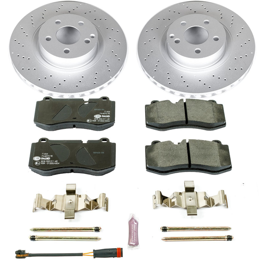 Power Stop ESK6231 Euro-Stop Front Brake Kit For Mercedes-Benz CL550 2007-2008, Mercedes-Benz S400 2010-2013, Mercedes-Benz S550 2007-2011 [Model Specific]