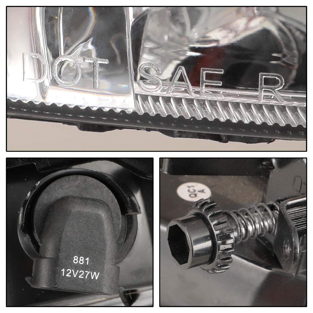 Winjet Driving Fog Lights Compatible with [2006 2007 2008 2009 2010 2011 Hyundai Accent] + Switch + Wiring Kit