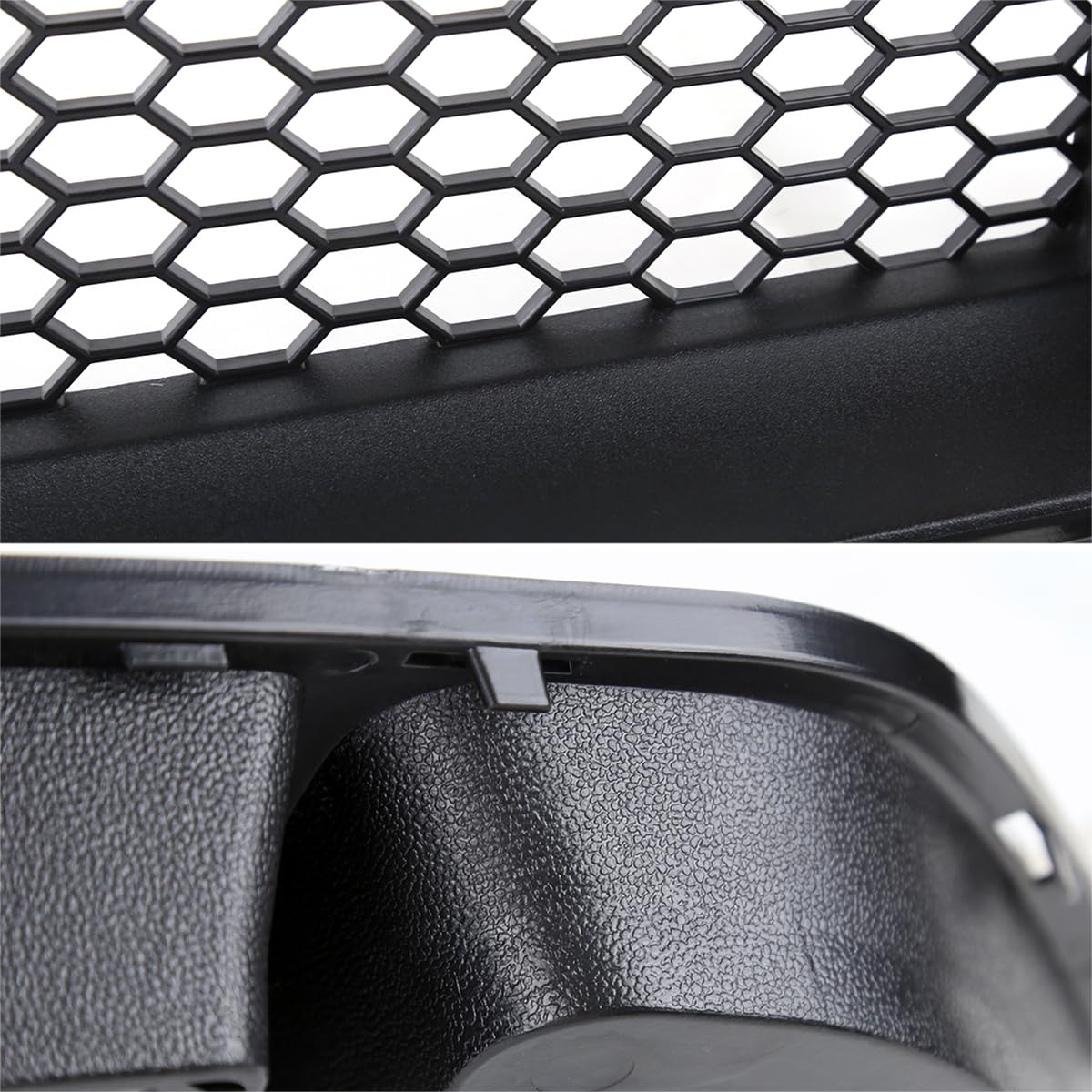 Front Upper Hood Mesh Grille w/Bright LED Light Tube Bar Spec-D Tuning Compatible with 2015-2017 Ford Mustang