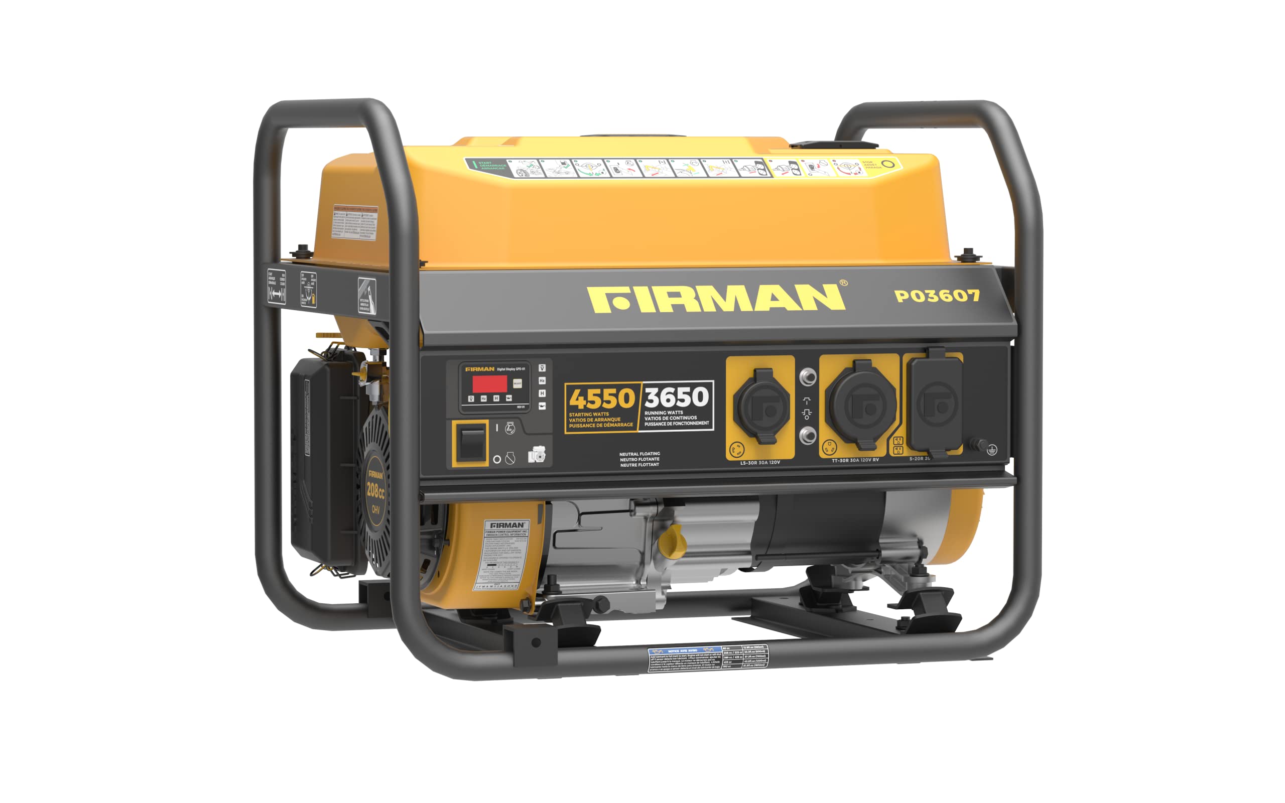 Extended Run Time FIRMAN P03607 Portable Generator