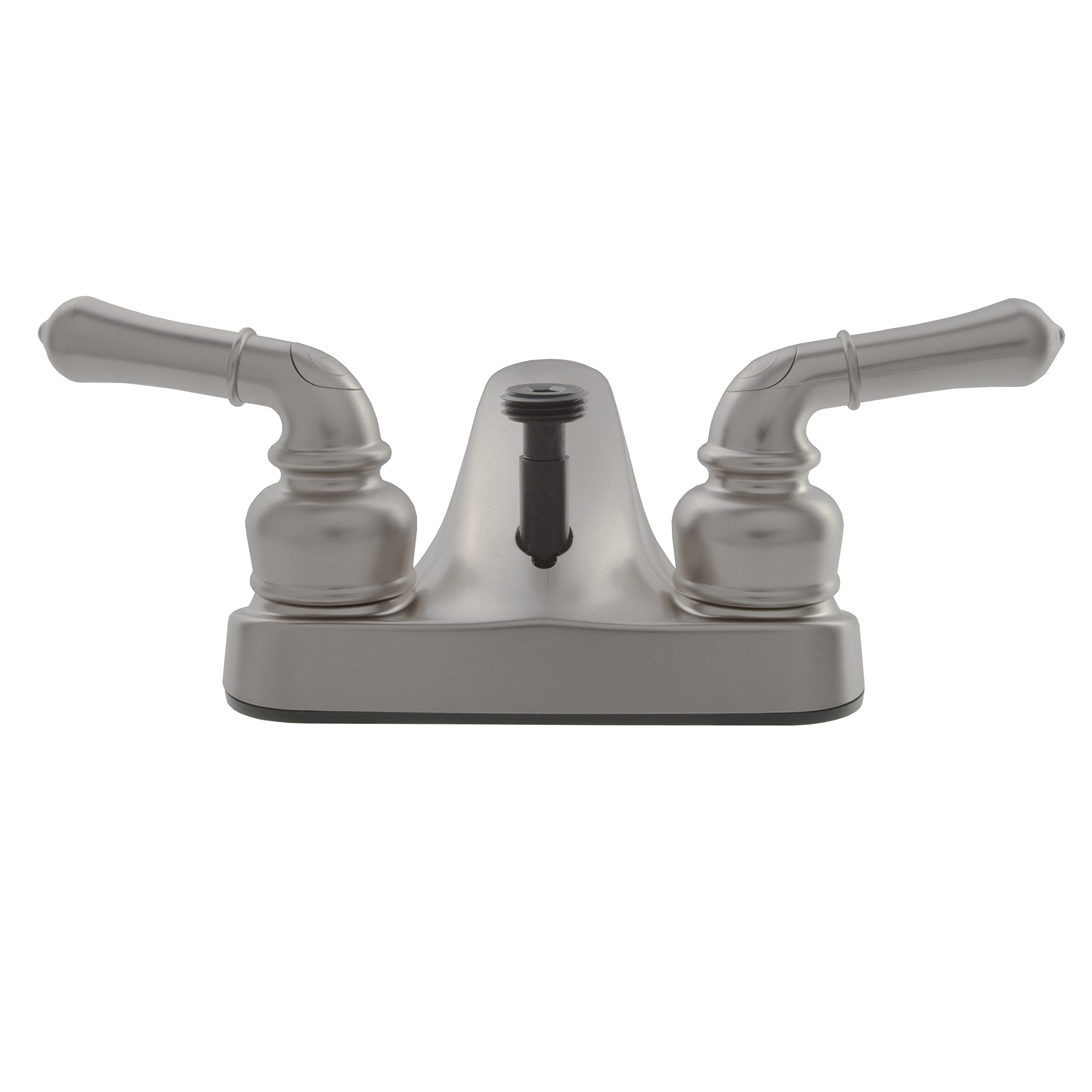 Dura Faucet RV Bathroom Faucet DF-PL720C-SN with Classical Handles and Shower Hose Diverter (Brushed Satin Nickel)