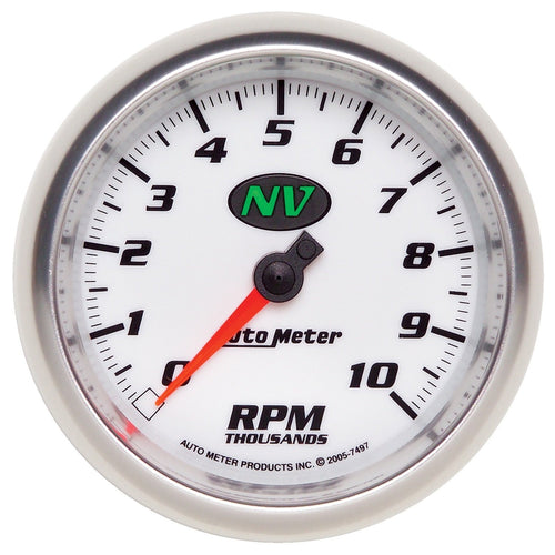 Auto Meter NV 3-3/8" 10000 RPM In-Dash Tachometer 7497