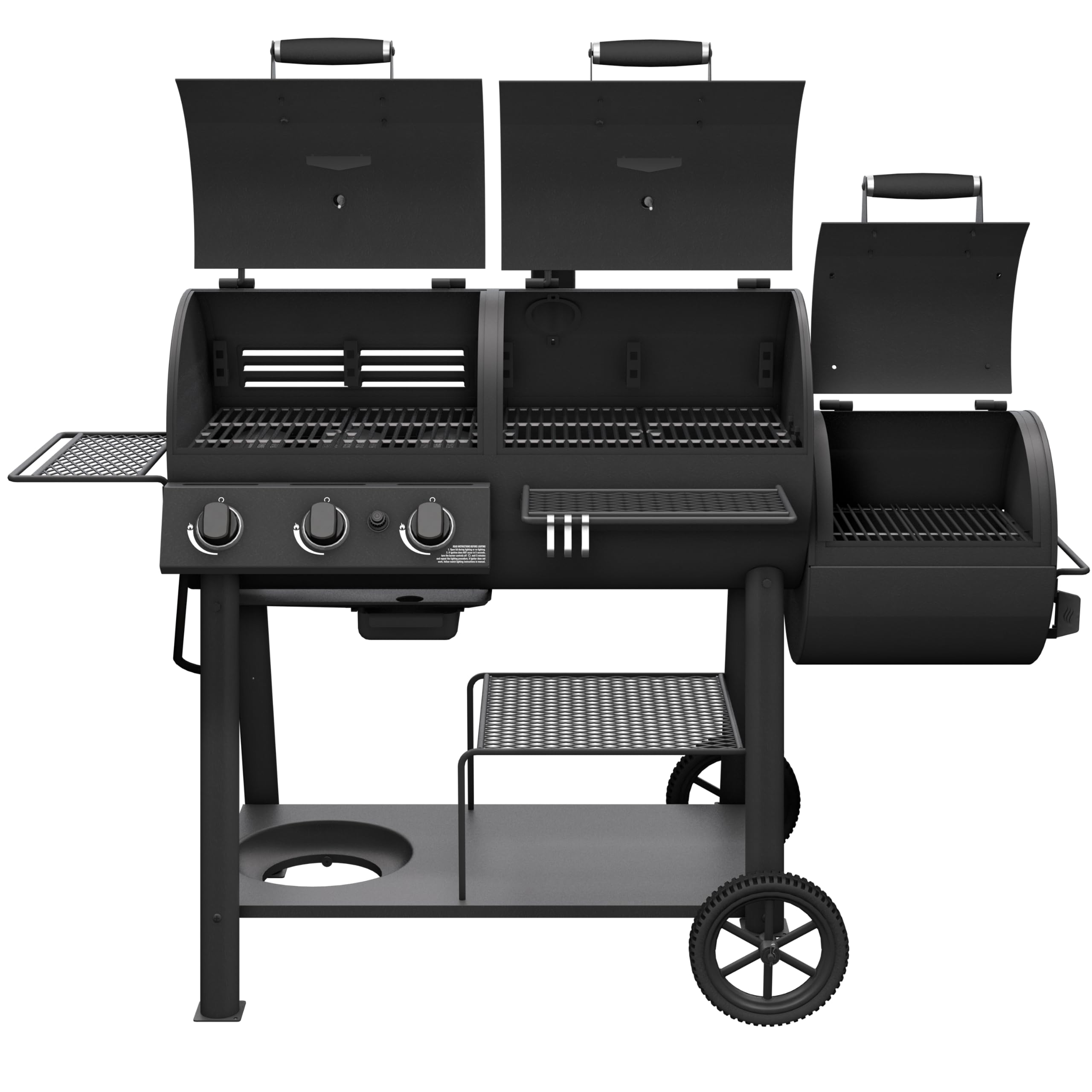 Canyon Combo Oklahoma Joe's Charcoal and Gas Smoker & Grill, Black - 24203004