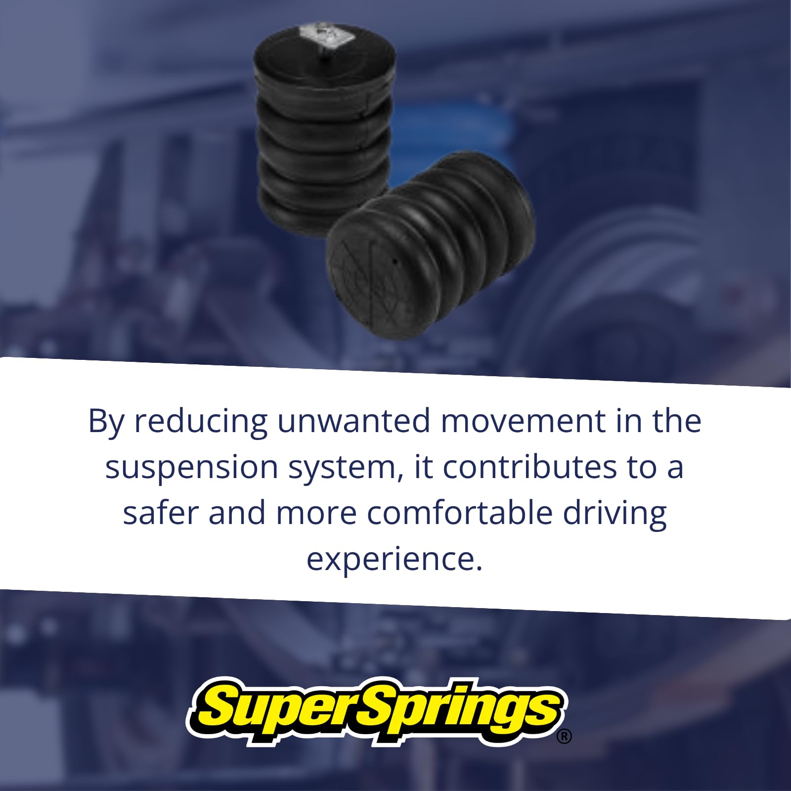 SumoSprings SSR-205-47 | Rear SumoSprings for Chevrolet Express 2500|3500, GMC Savana 2500|3500, Black