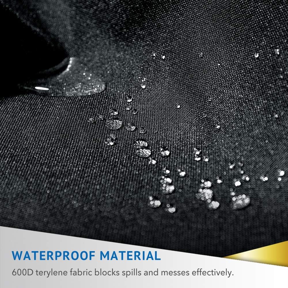 3D MAXpider Universal Custom Fit Car Seat Cover (Black) Waterproof Bucket Seat/Front Seat Protector, Anti-Slip, Washable, Fit Most Car, Sedan, SUV, Van, Truck - Seat Cover