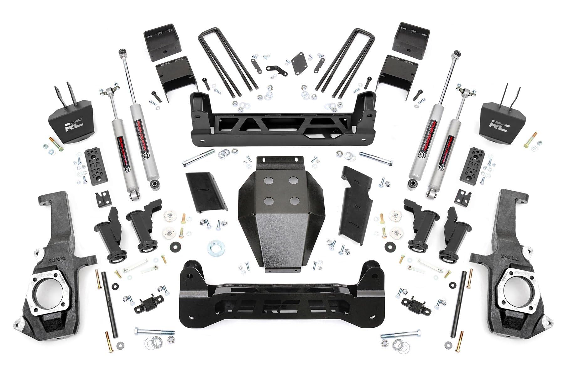 Rough Country 7.5" Drop Kit Torsion Bar for 11-19 Chevy/GMC 2500/3500 HD - 10430