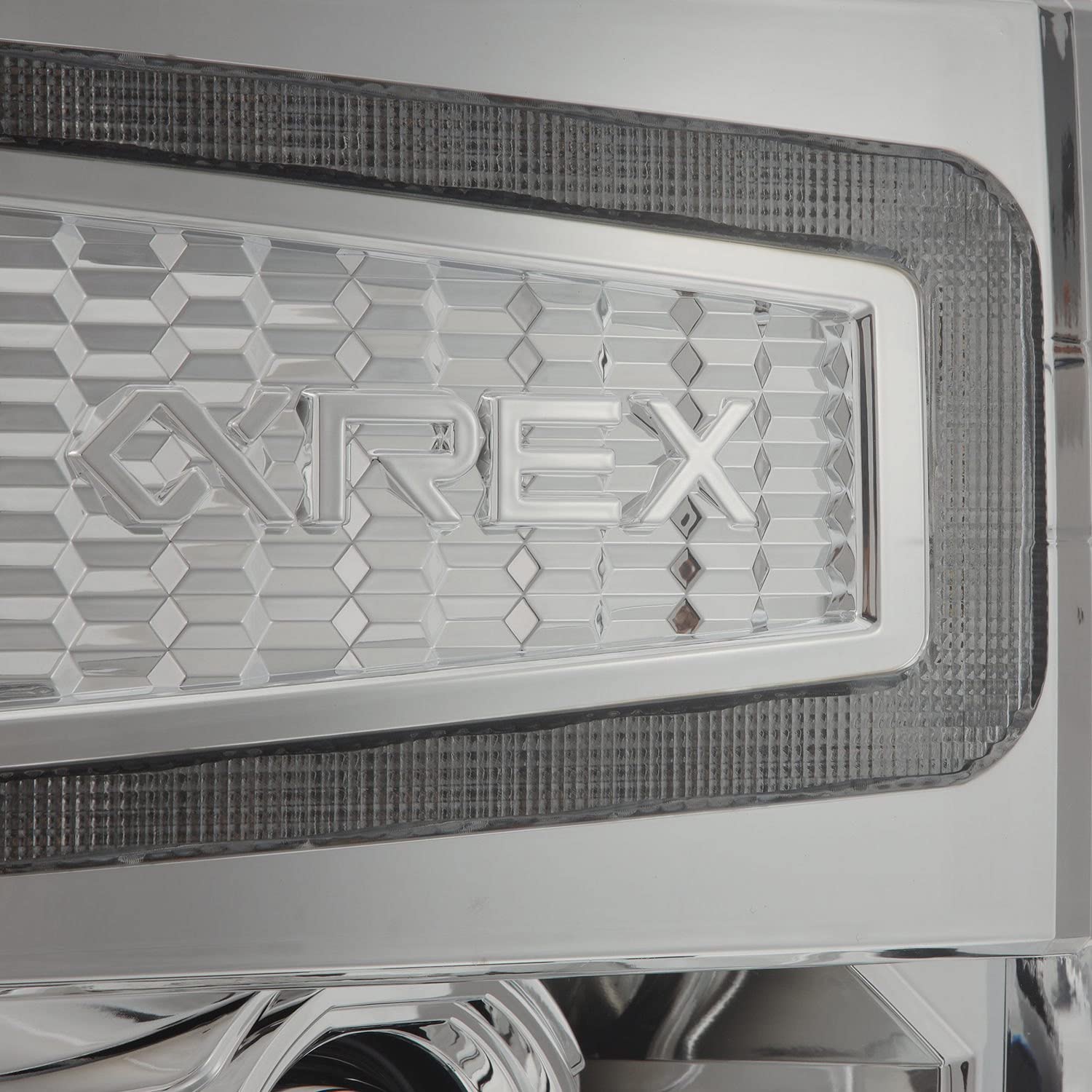 Chevy 1500HD AlphaRex 04-15 LUXX LED Proj Headlights Chrome w/Seq Activation Light/Seq Signal