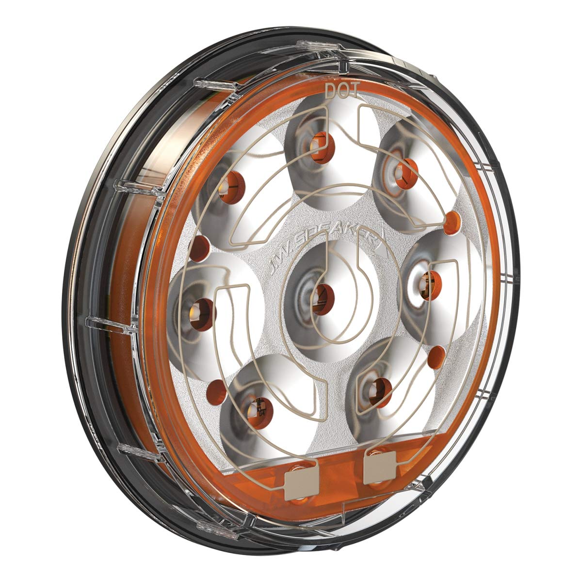 Turn J.W. SPEAKER 234 HTD 12/24V 4" Round Dot Harn