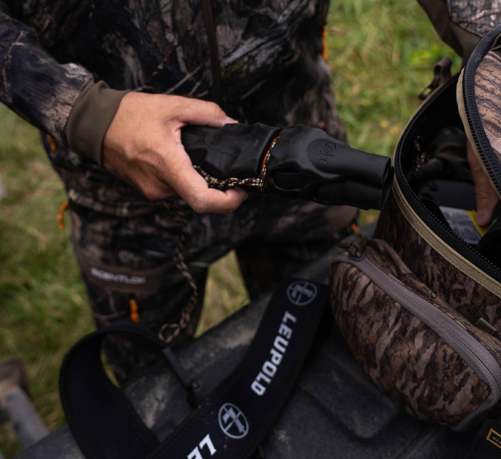 Drury Outdoors Hunters Specialties Signature Series Buck Bark Deer Call - Hunting Injection Molded Rubber Built-In Snort Wheeze Deer Game Call