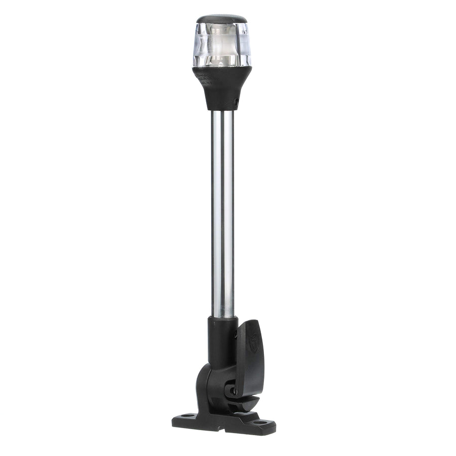 Attwood Fold Down 7201-P-7 Incandescent Anchor/Masthead Navigation Light, Black Base, 12-Inch