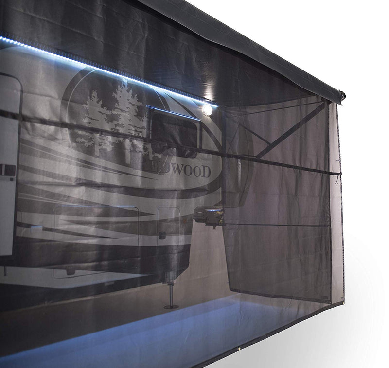 Solera Front Panel Super Shade for 5th Wheel, Travel Trailer and Motorhome RV Awnings, 10' x 19'