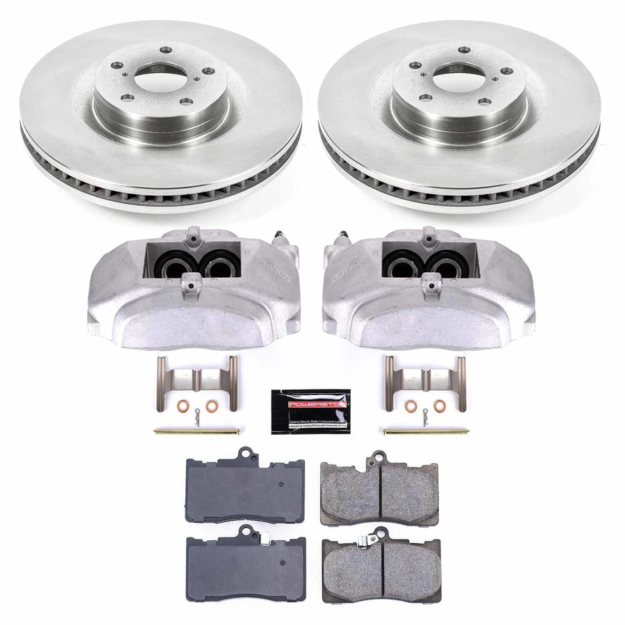 Power Stop Replacement KCOE6353 Autospecialty Front Caliper Kit-Rotors, Ceramic Brake Pads, Calipers