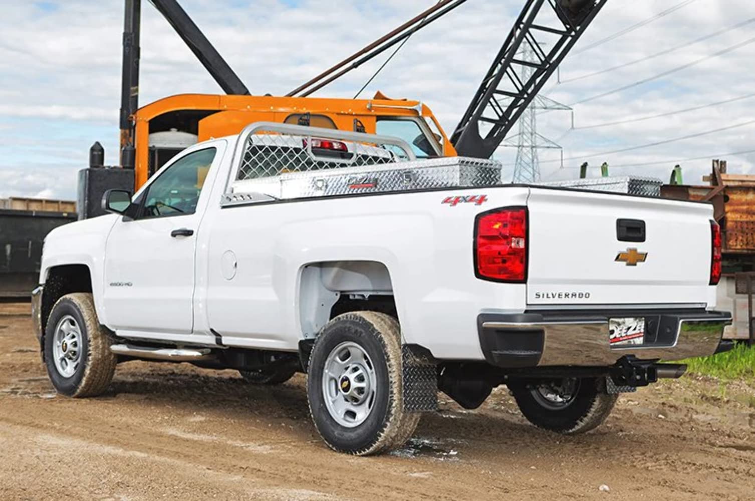 Silver Aluminum Mesh Dee Zee DZ95050R Cab Rack
