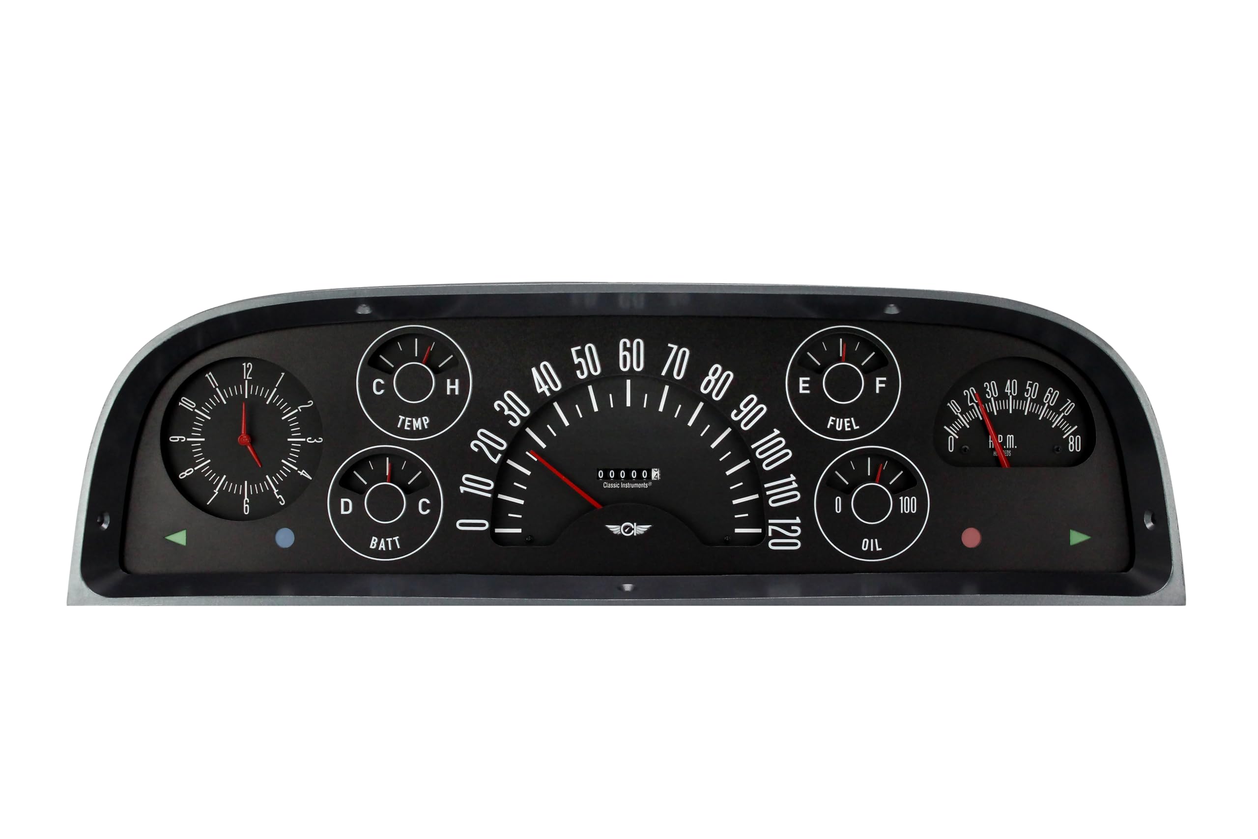 Classic Instruments Classic Truck Gauge Package CT60B Black