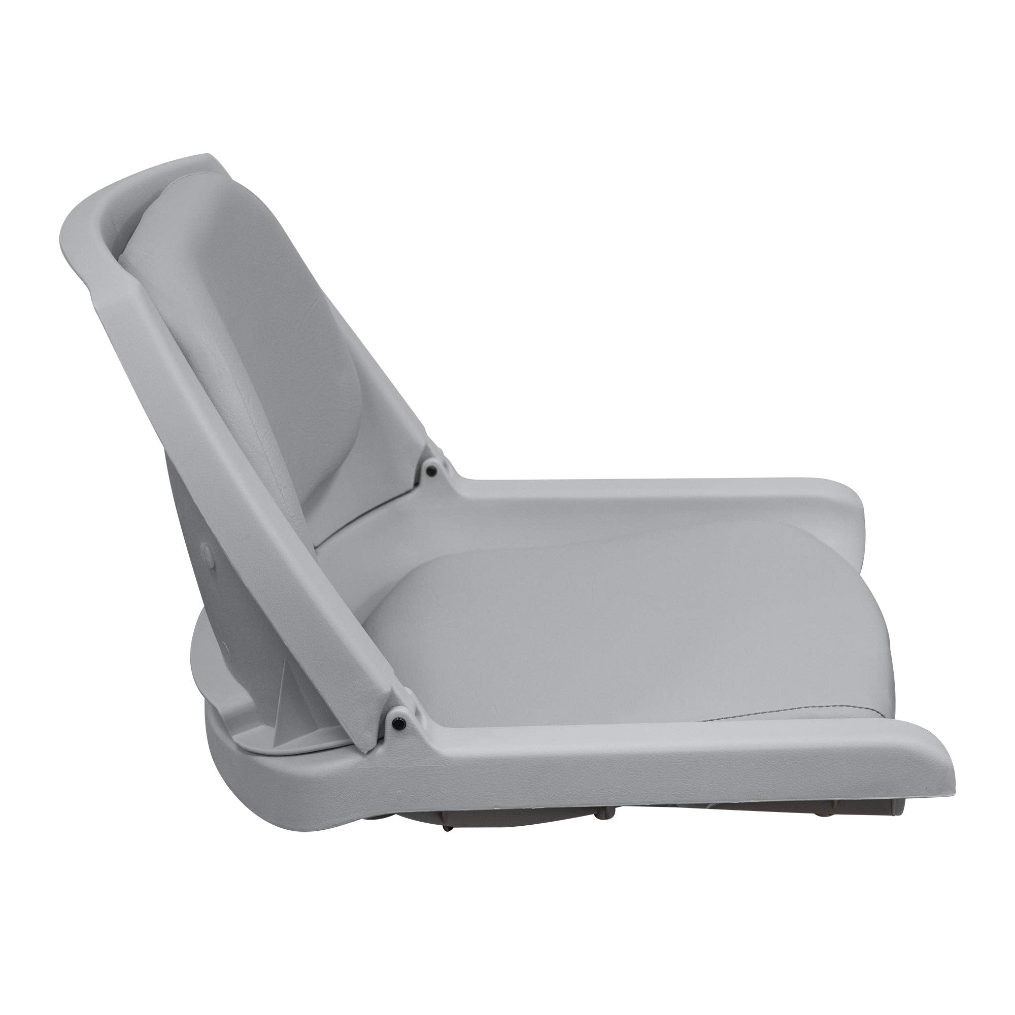 8WD139LS-717 Wise Molded Fishing Boat Seat with Marine Grade Cushion Pads, Grey Shell, Grey Cushion