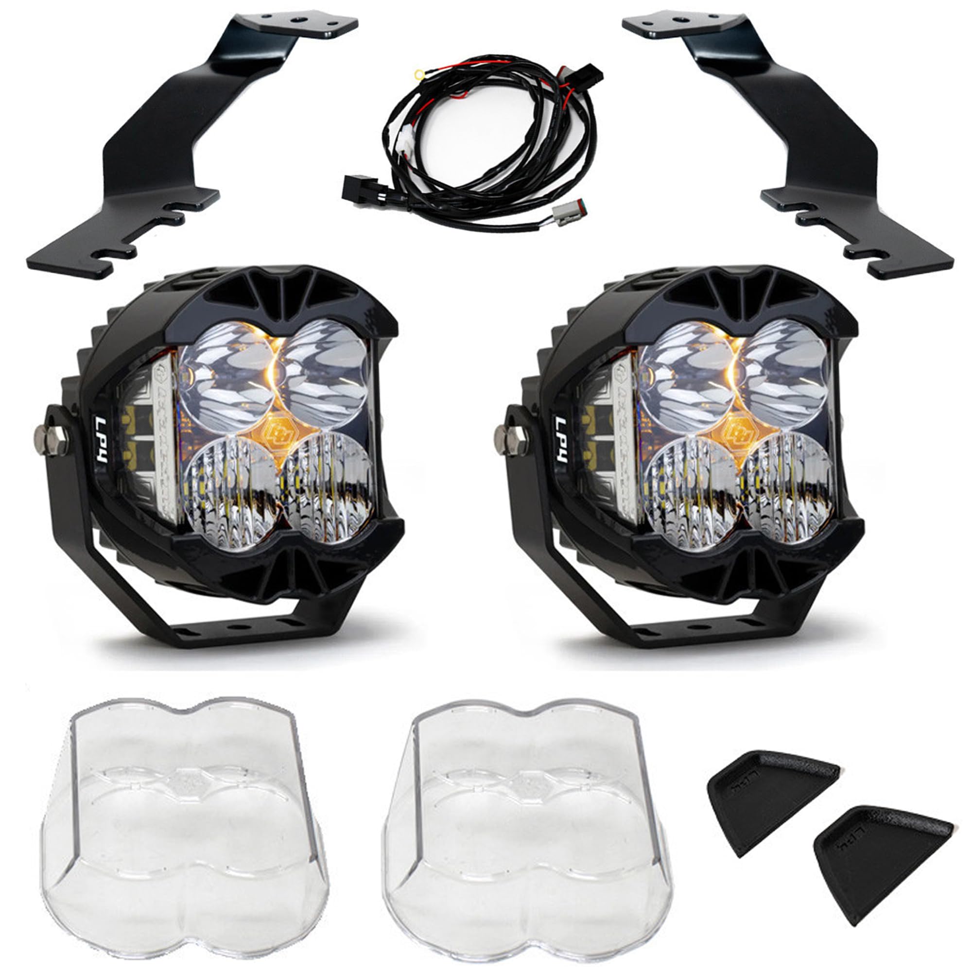 Baja Designs A-Pillar Light Kit LP4 for Toyota Tundra, Sequoia Truck - 2 PCS LED with Wiring Harness
