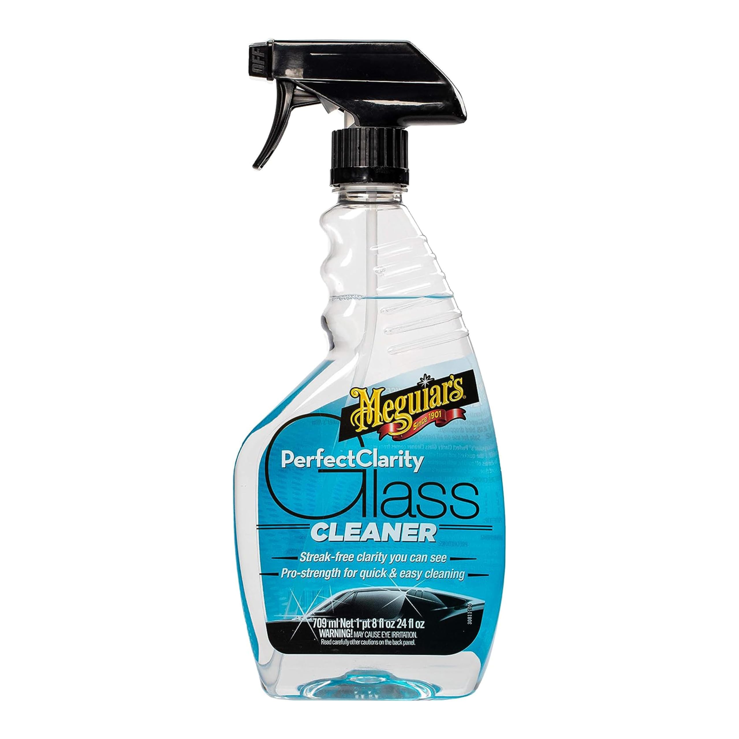 Meguiar's Glass Cleaner Perfect Clarity, Keep Windows, Windshields, and Mirrors Gleaming using a Premium Anti-Hazing Formula that Leaves a Superior Streak Free Finish, 24 Oz