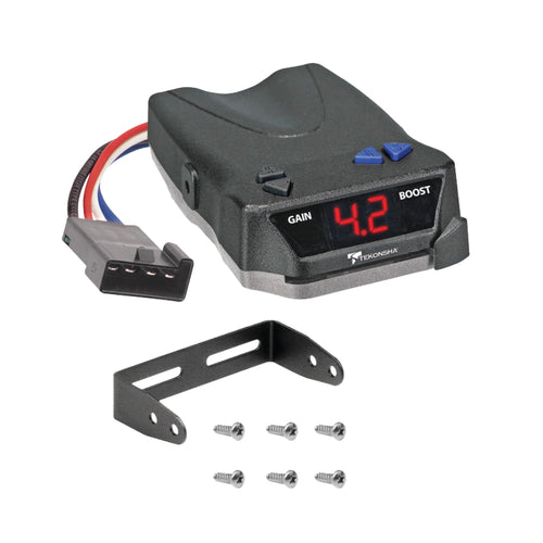 Tekonsha Brake-EVN Proportional Brake Controller for Trailers with 1-4 Axles, Compatible with GM, Ford, Chevy, Dodge, RAM, Toyota. Wiring Harness is NOT Included.